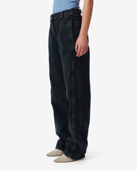 Ceaumar Trousers - Blue Black Used