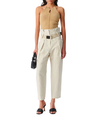 Colinea trousers in linen mix - Natural