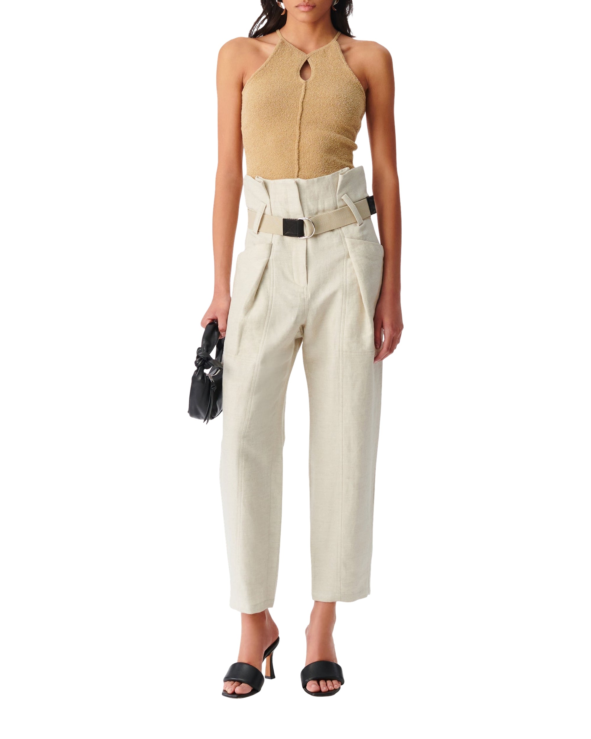 Colinea trousers in linen mix - Natural