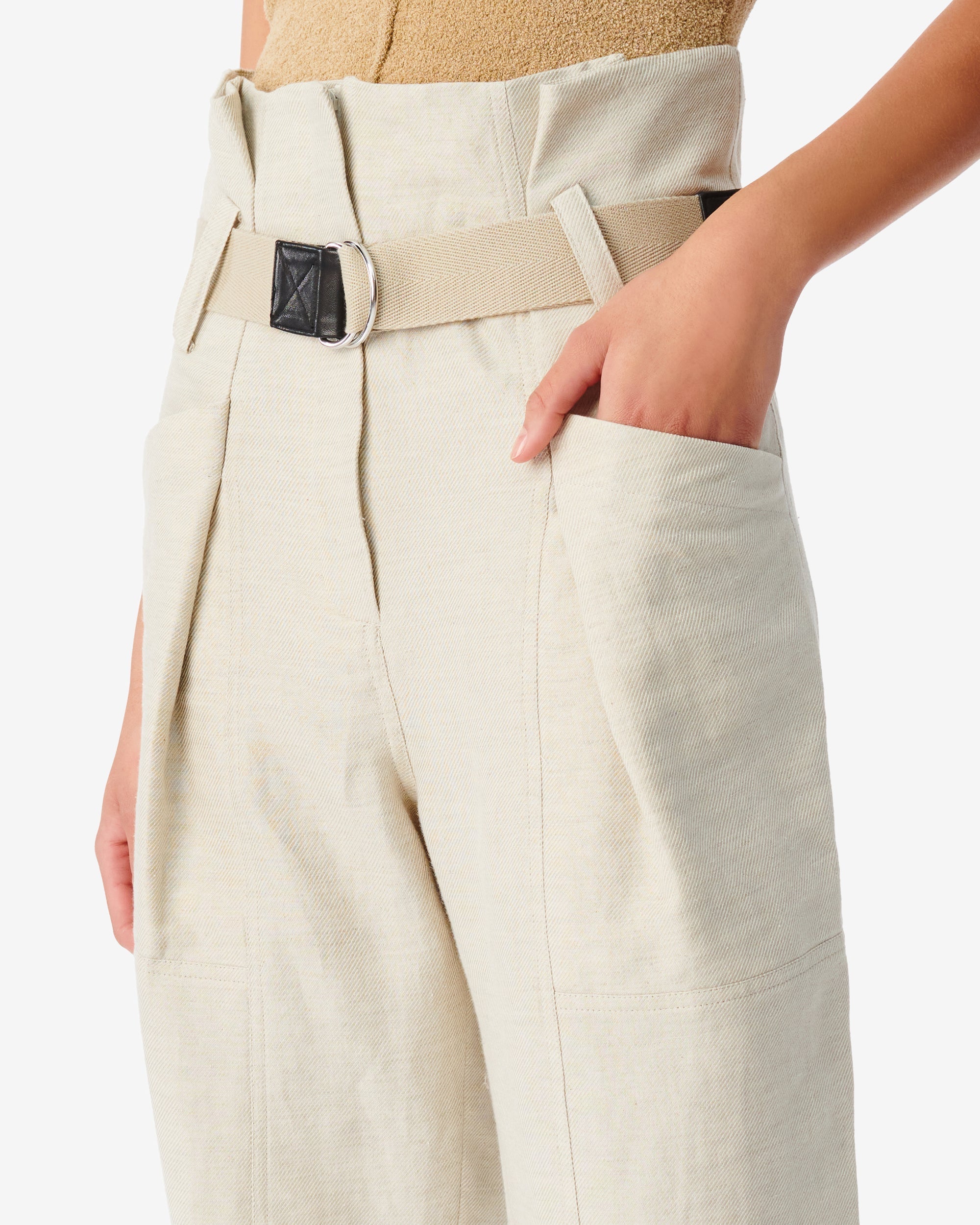 Colinea trousers in linen mix - Natural