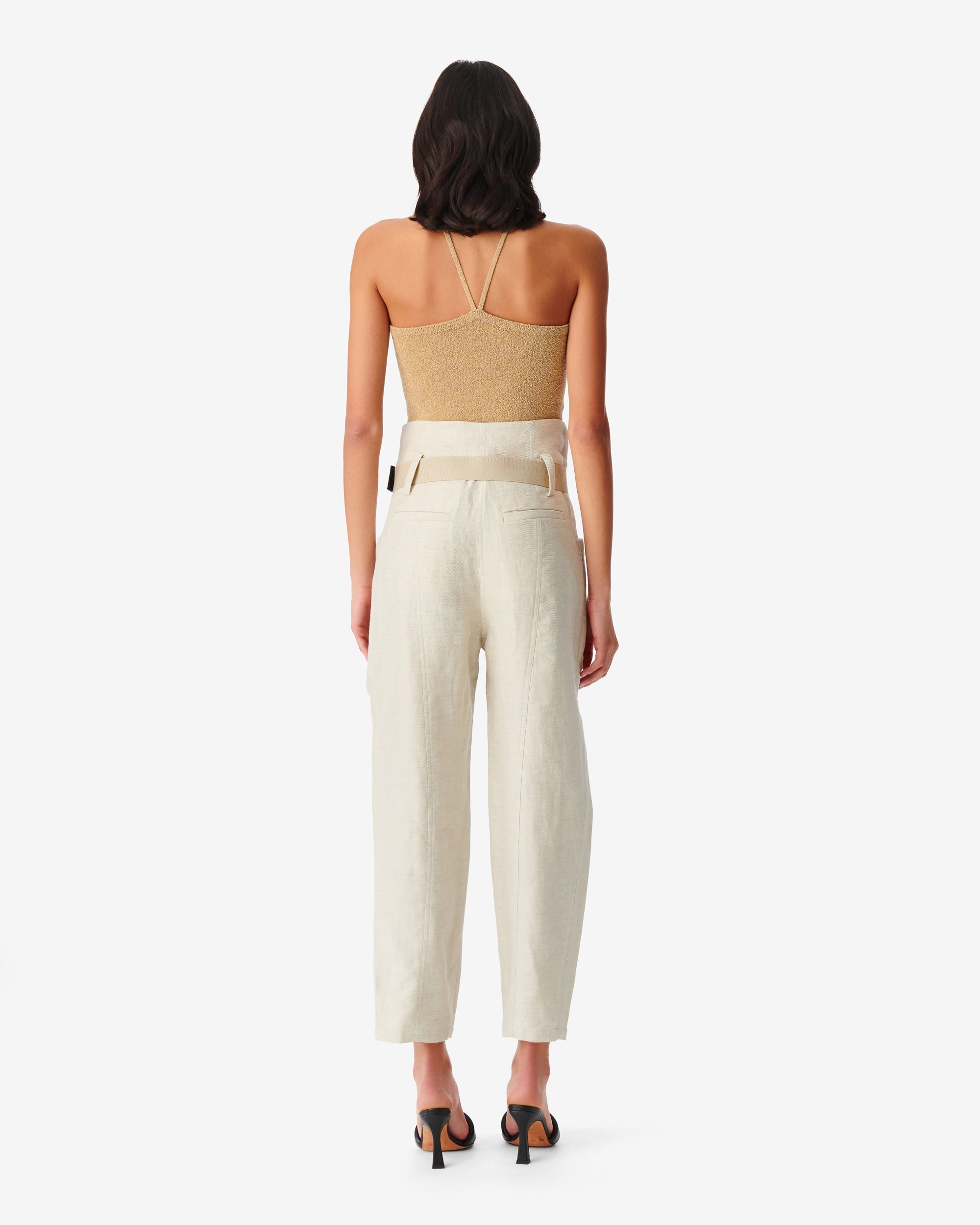 Colinea trousers in linen mix - Natural