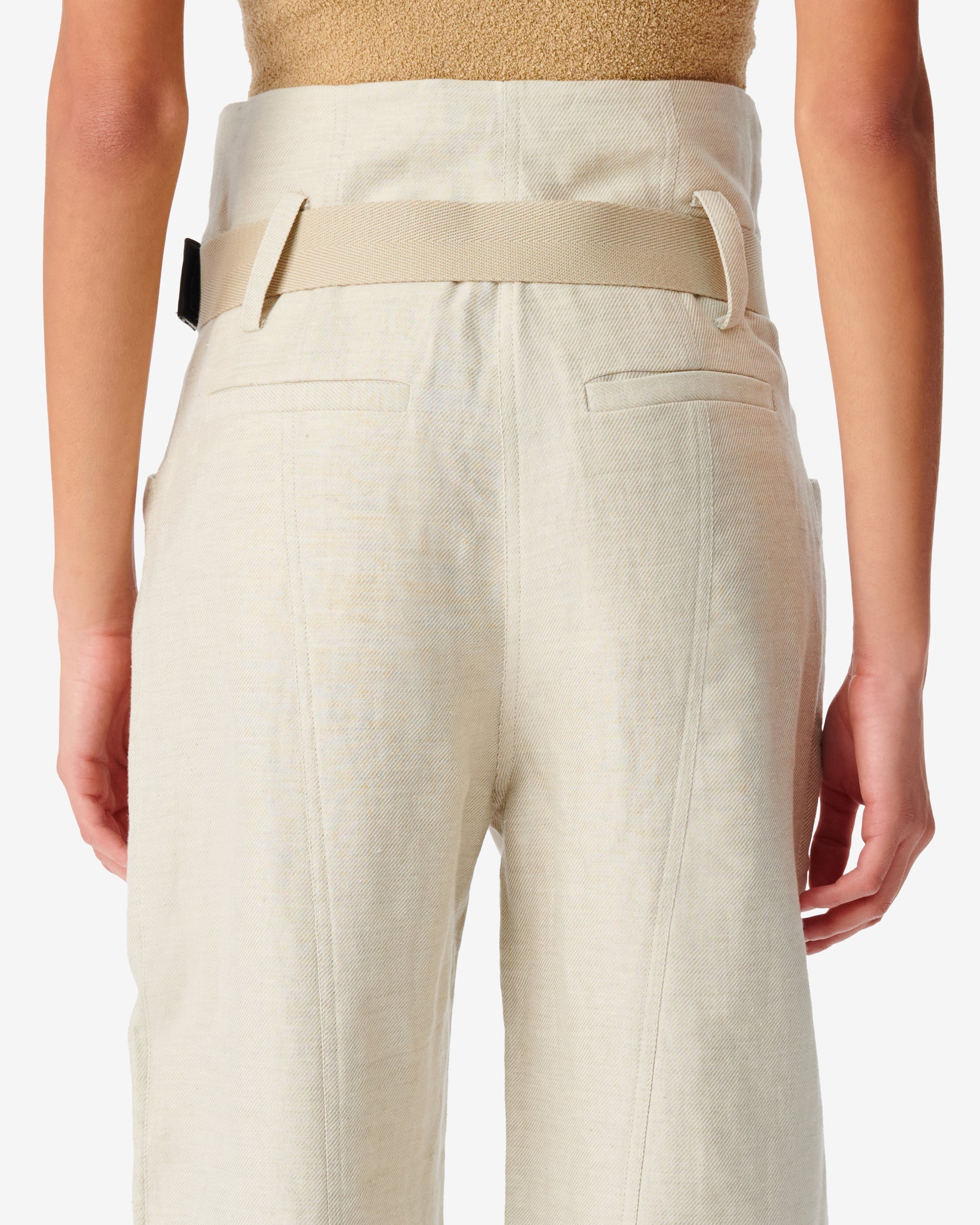 Colinea trousers in linen mix - Natural