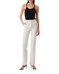Estella tailored trousers - Off White & Black