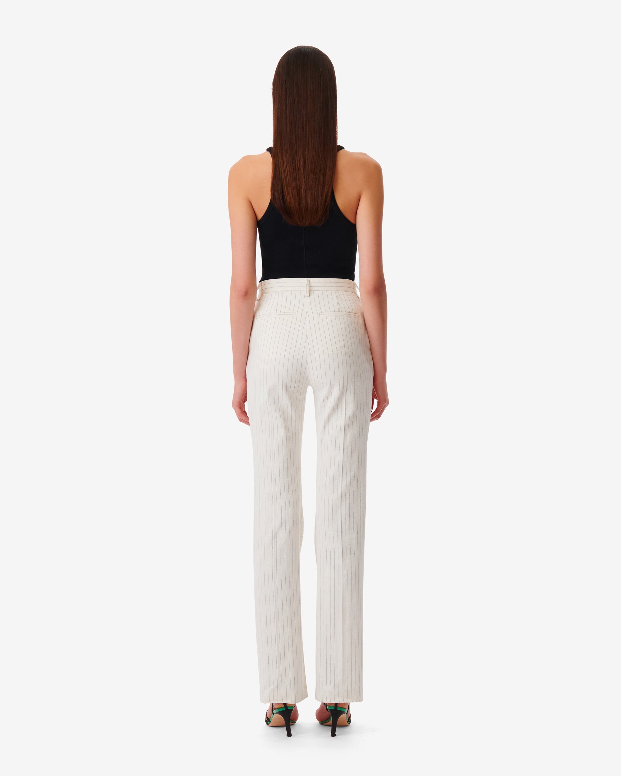 Estella tailored trousers - Off White & Black