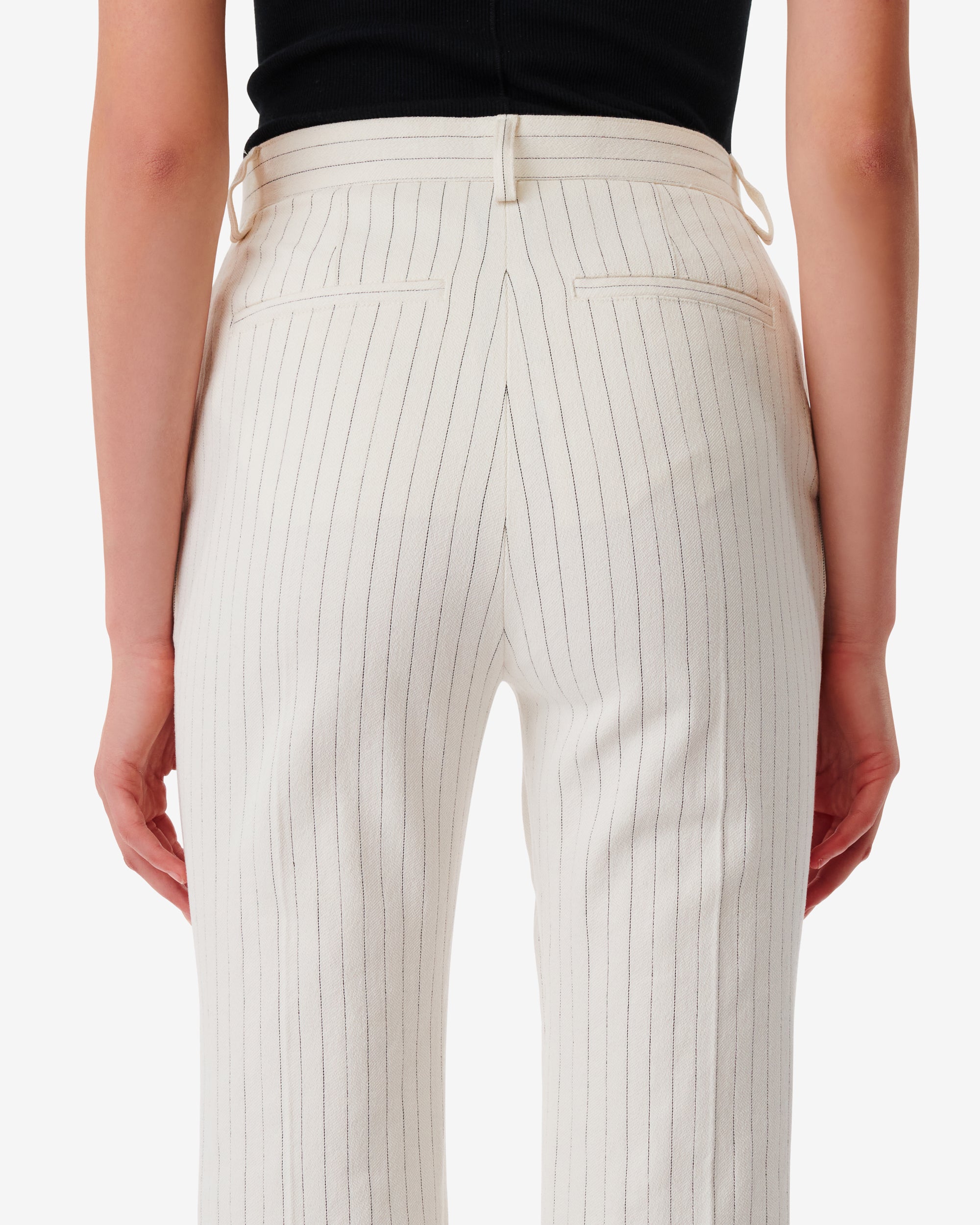 Estella tailored trousers - Off White & Black