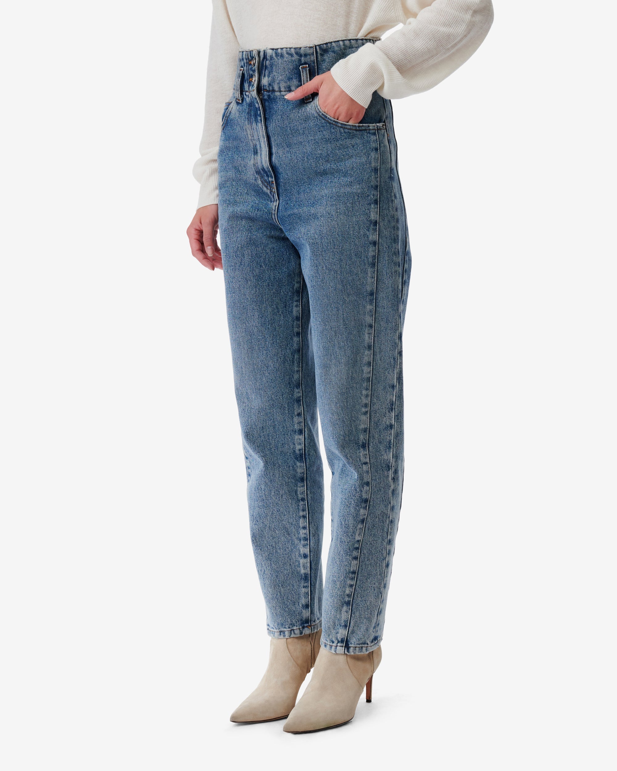 Harold Trousers - Mid Blue Used