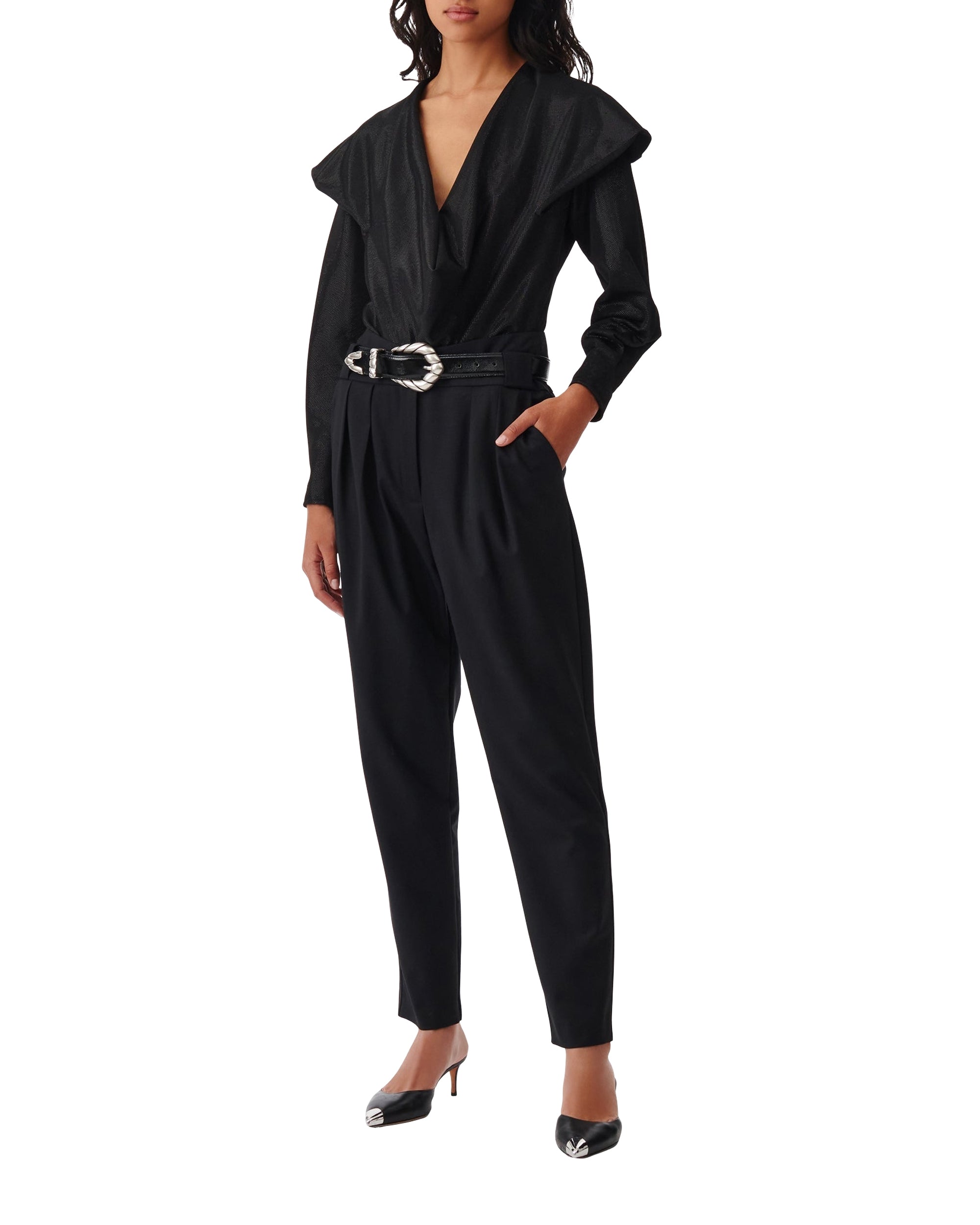 Ijonac wool trousers - Black