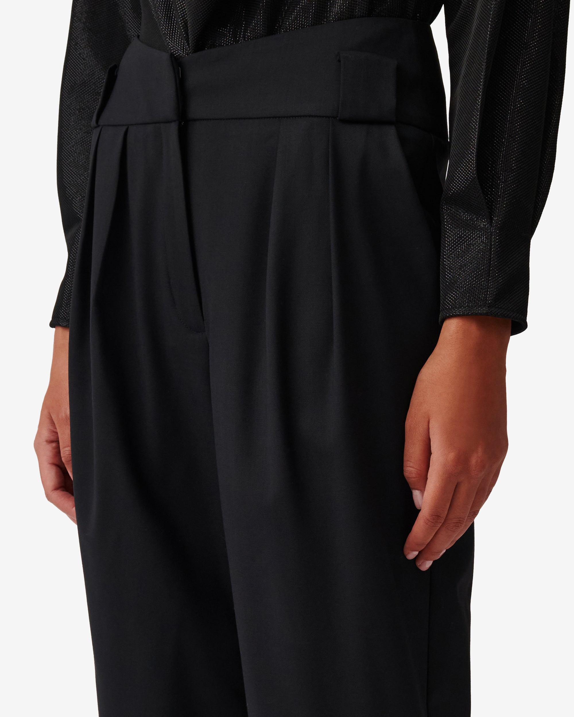 Ijonac wool trousers - Black