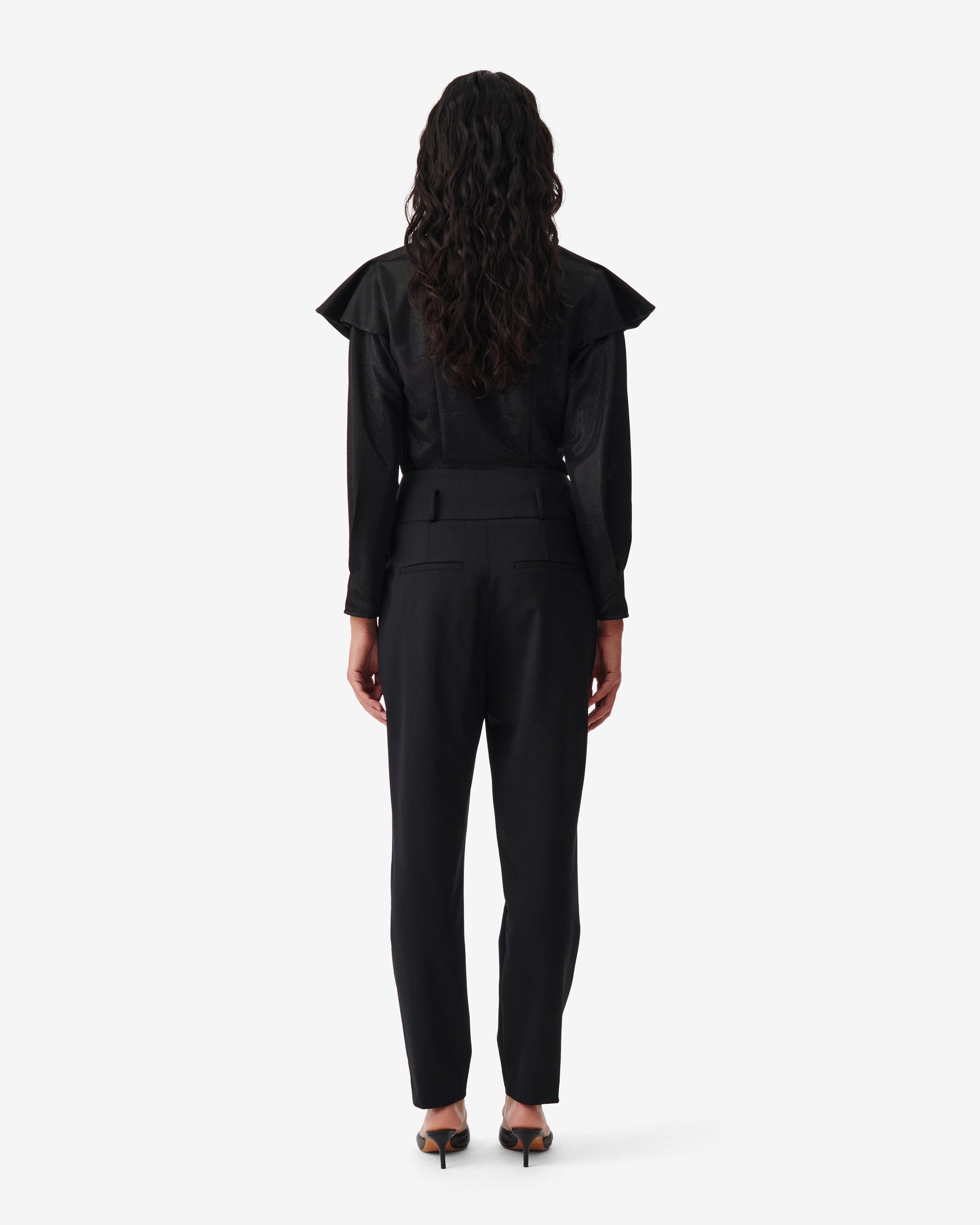 Ijonac wool trousers - Black