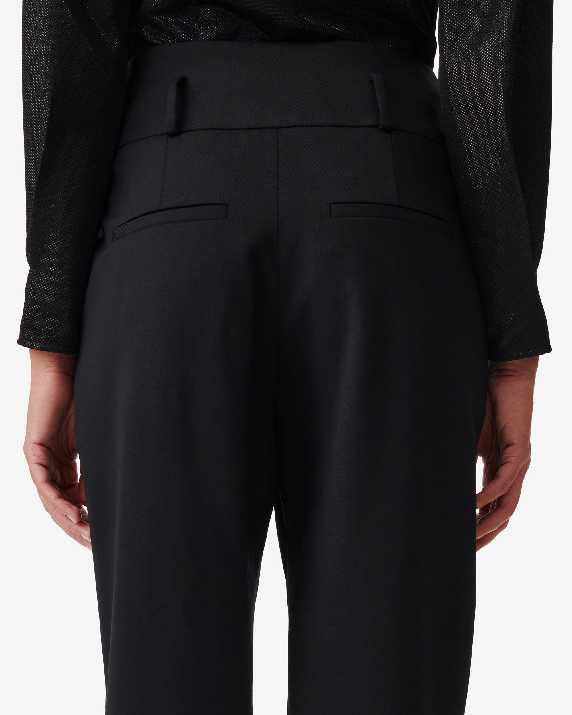 Ijonac wool trousers - Black
