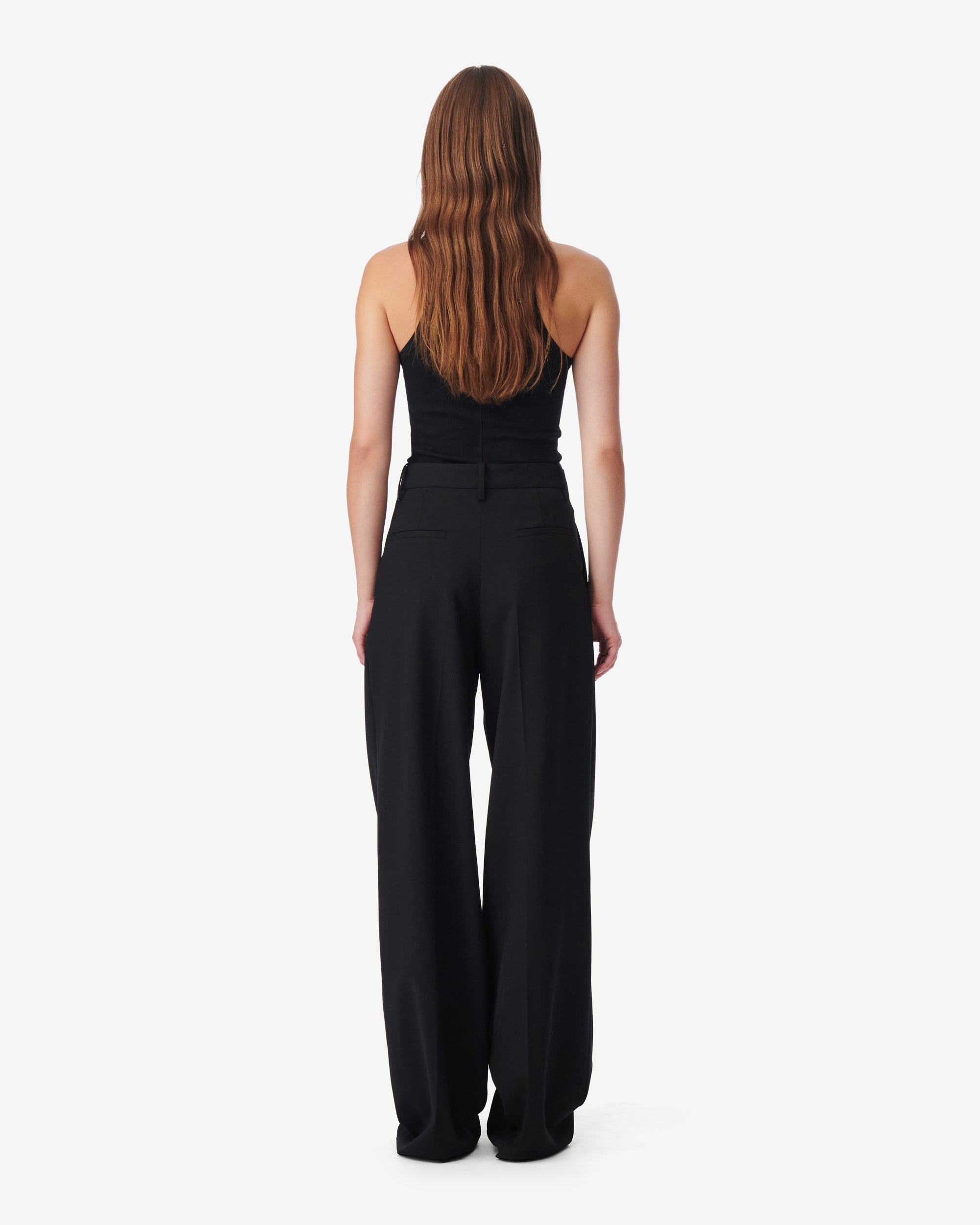 Isaline wool trousers - Black