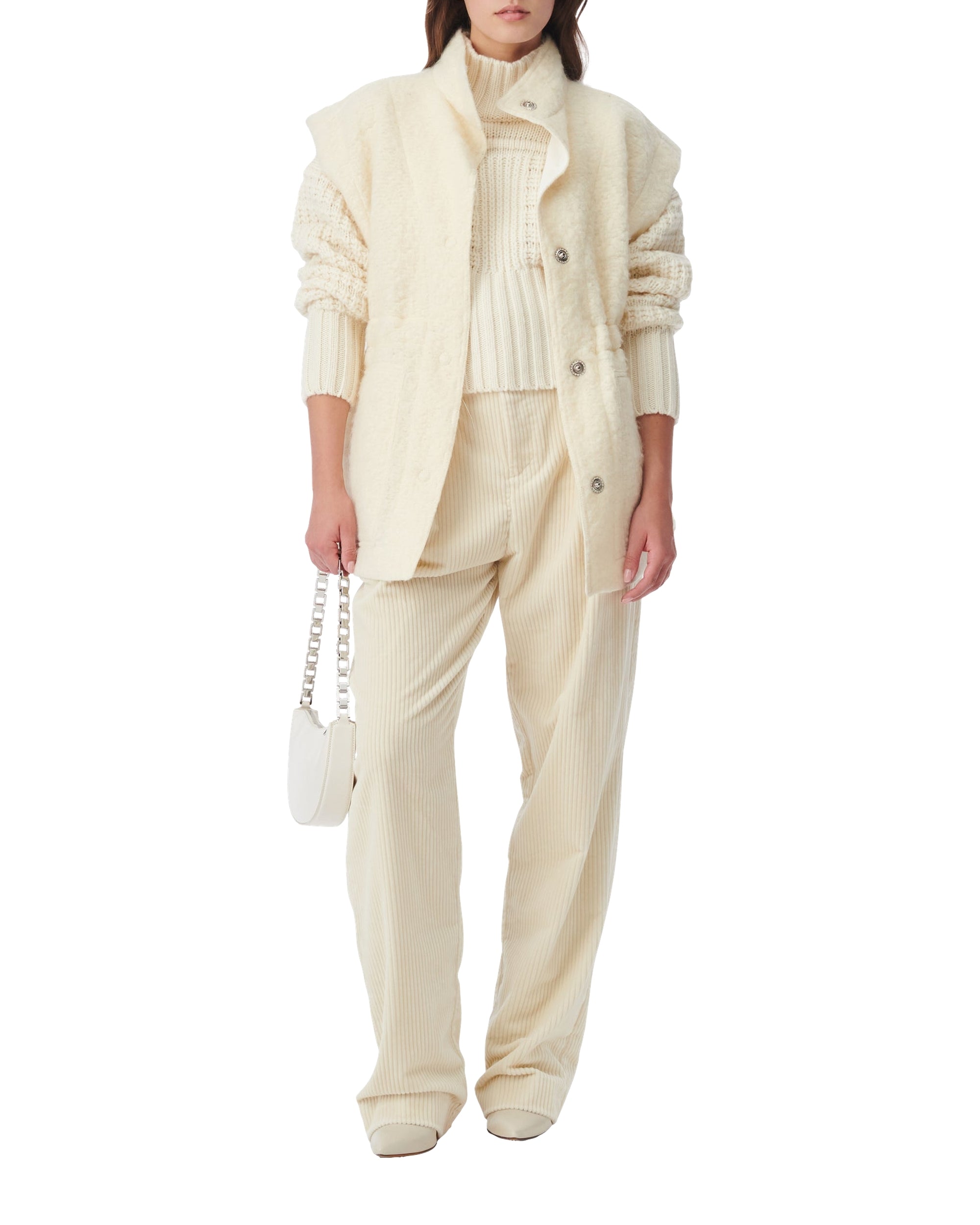 Jake high-waisted trousers - Ecru