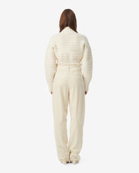 Jake high-waisted trousers - Ecru