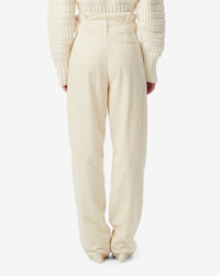 Jake high-waisted trousers - Ecru