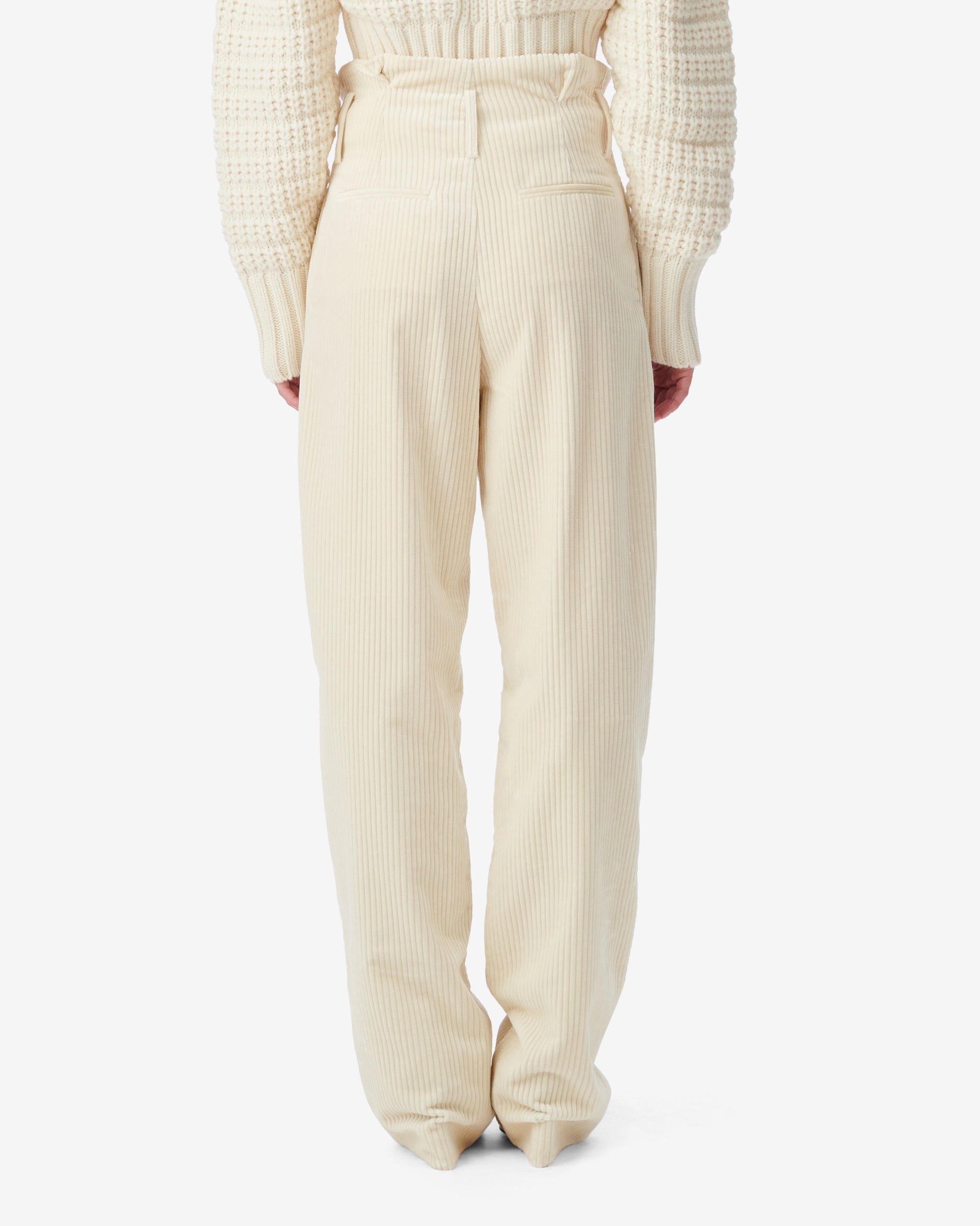 Jake high-waisted trousers - Ecru