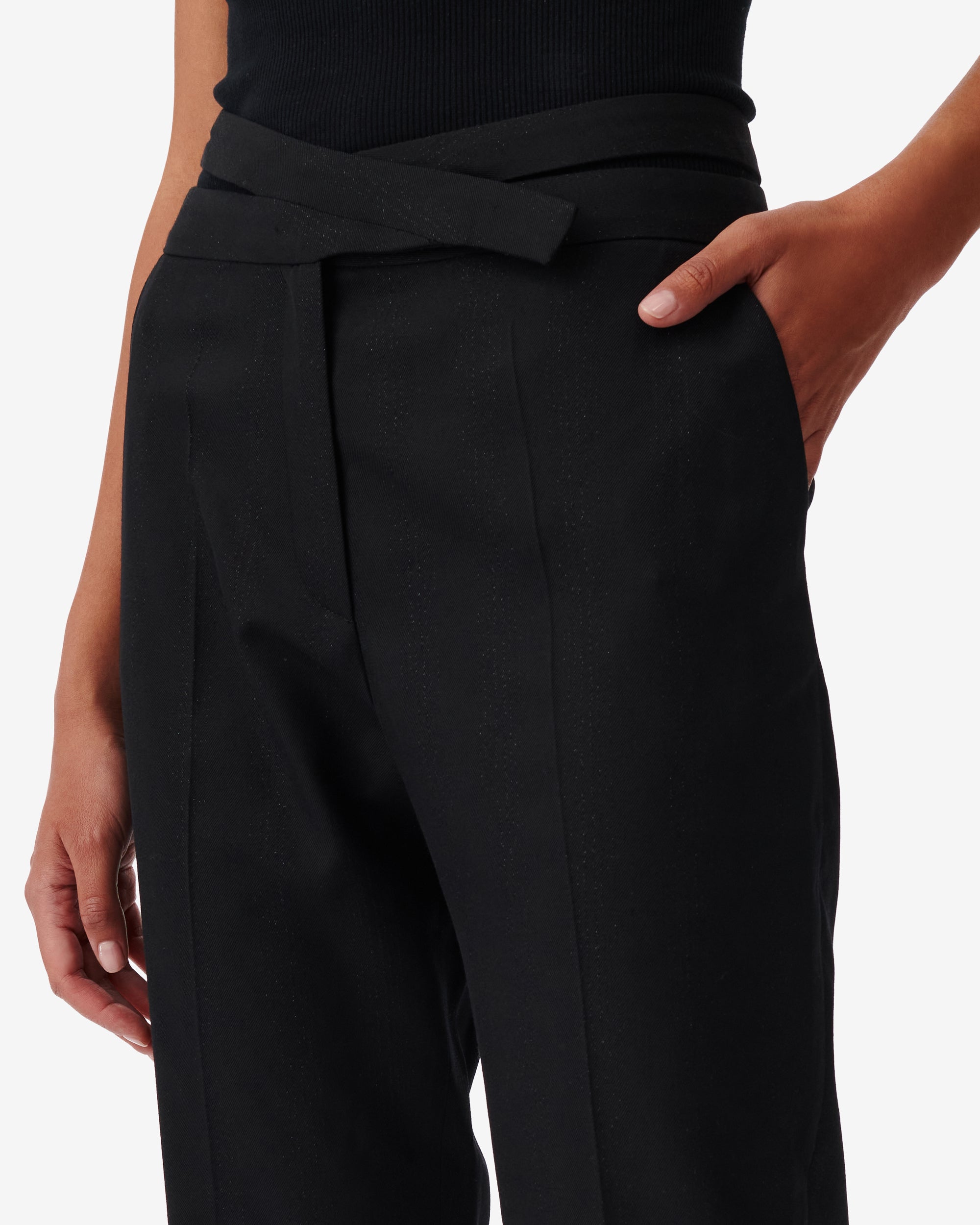 Luada wool trousers - Black