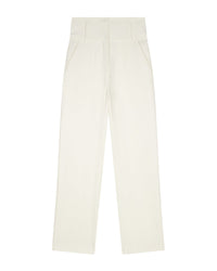 Olanie high-waisted trousers - Off White