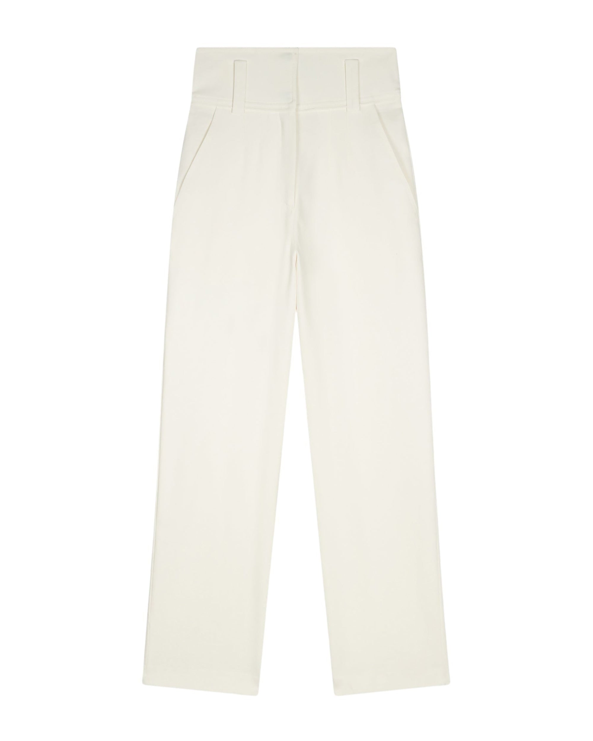 Olanie high-waisted trousers - Off White