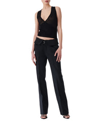 Otala low-rise trousers - Black