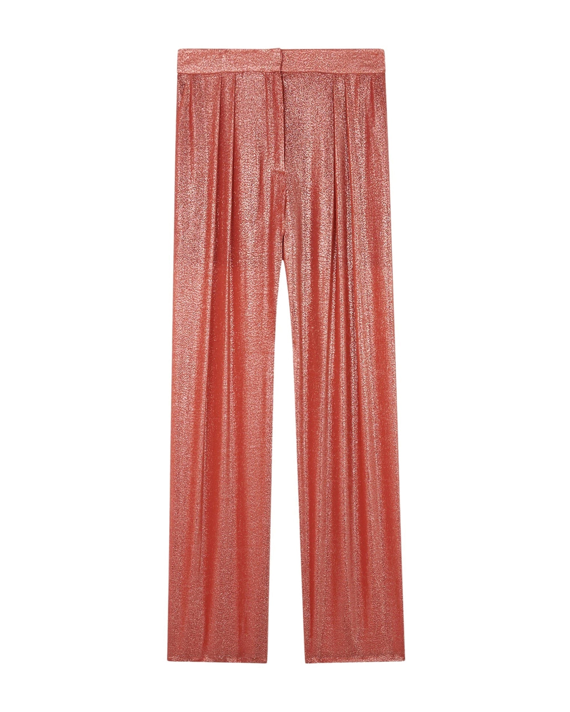 Resa silk trousers - Living Coral