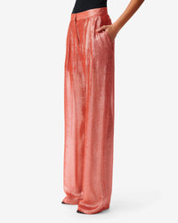 Resa silk trousers - Living Coral