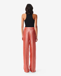 Resa silk trousers - Living Coral