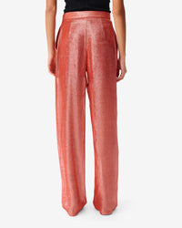 Resa silk trousers - Living Coral