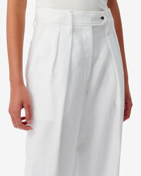 Sabia trousers in linen - Optical White