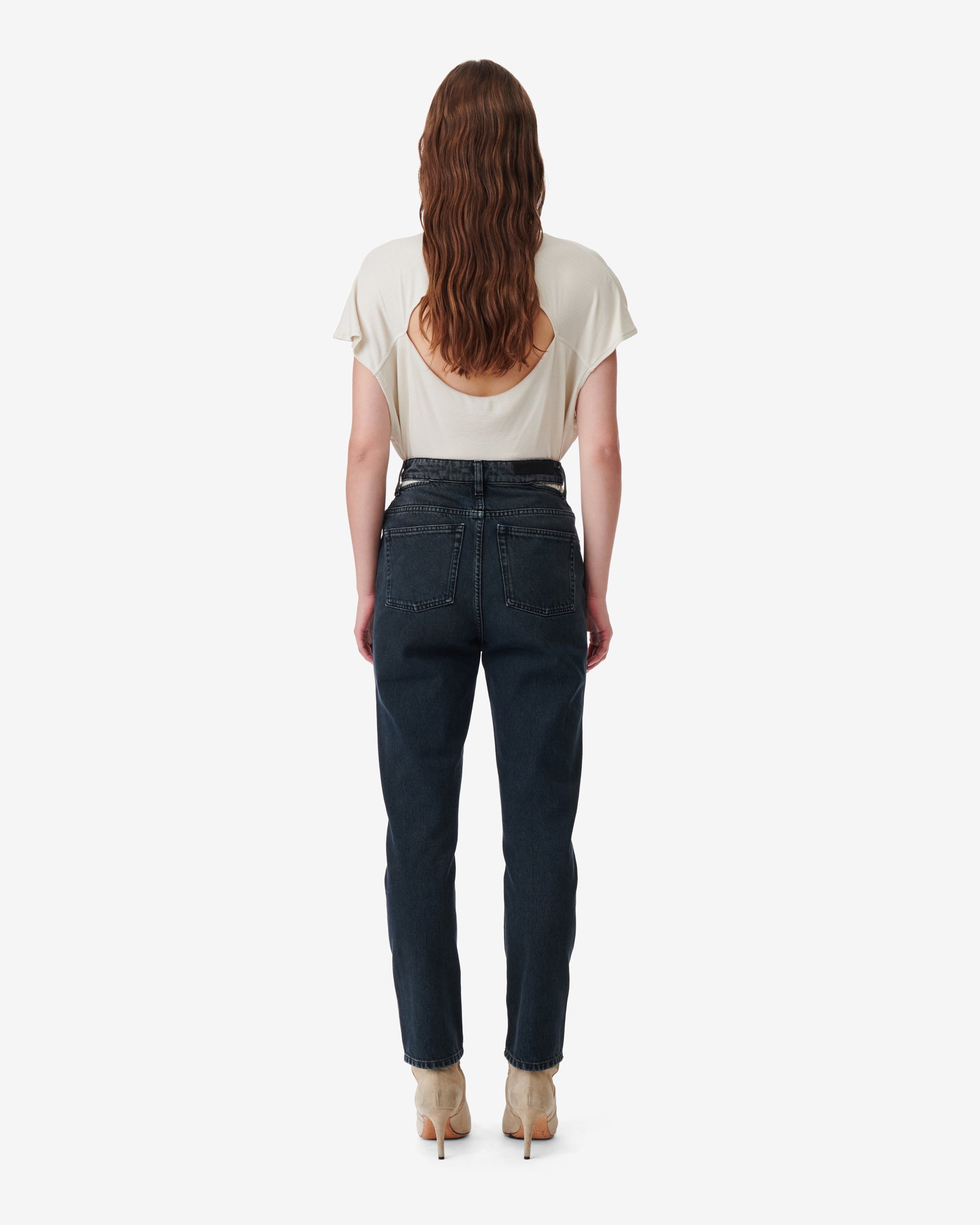 Touro Trousers - Blue Black Used