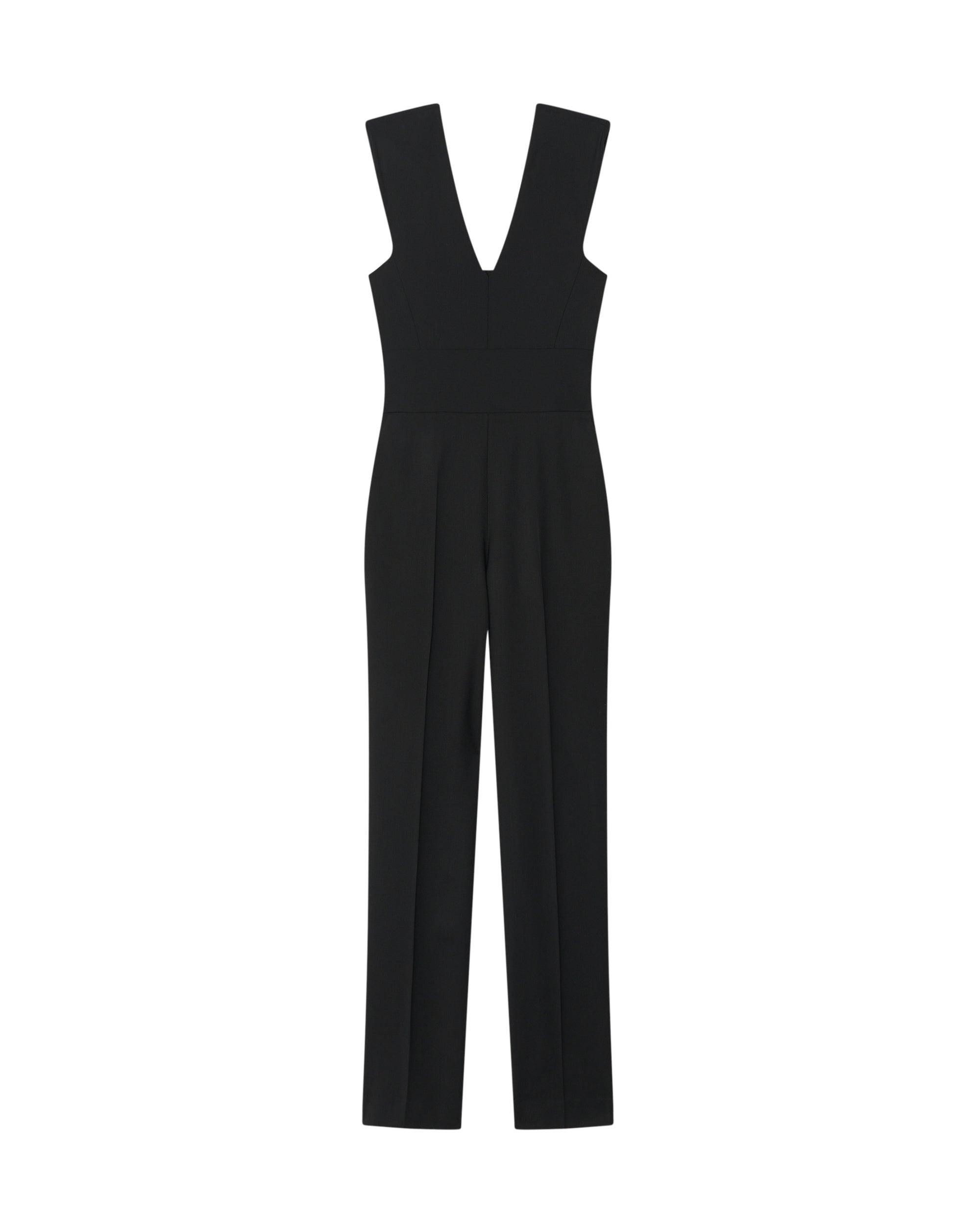 Isisa wool jumpsuit - Black
