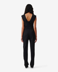 Isisa wool jumpsuit - Black