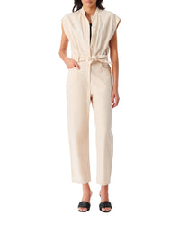 Romeo linen jumpsuit - Light Beige
