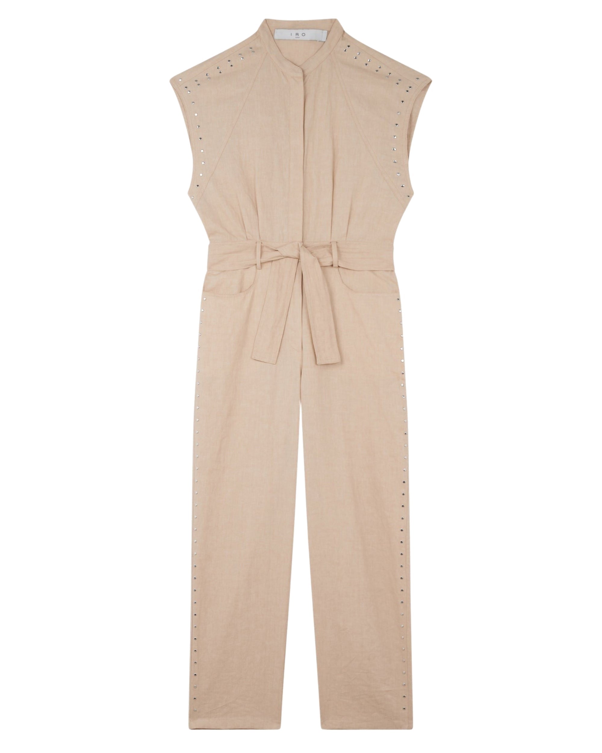 Romeo linen jumpsuit - Light Beige