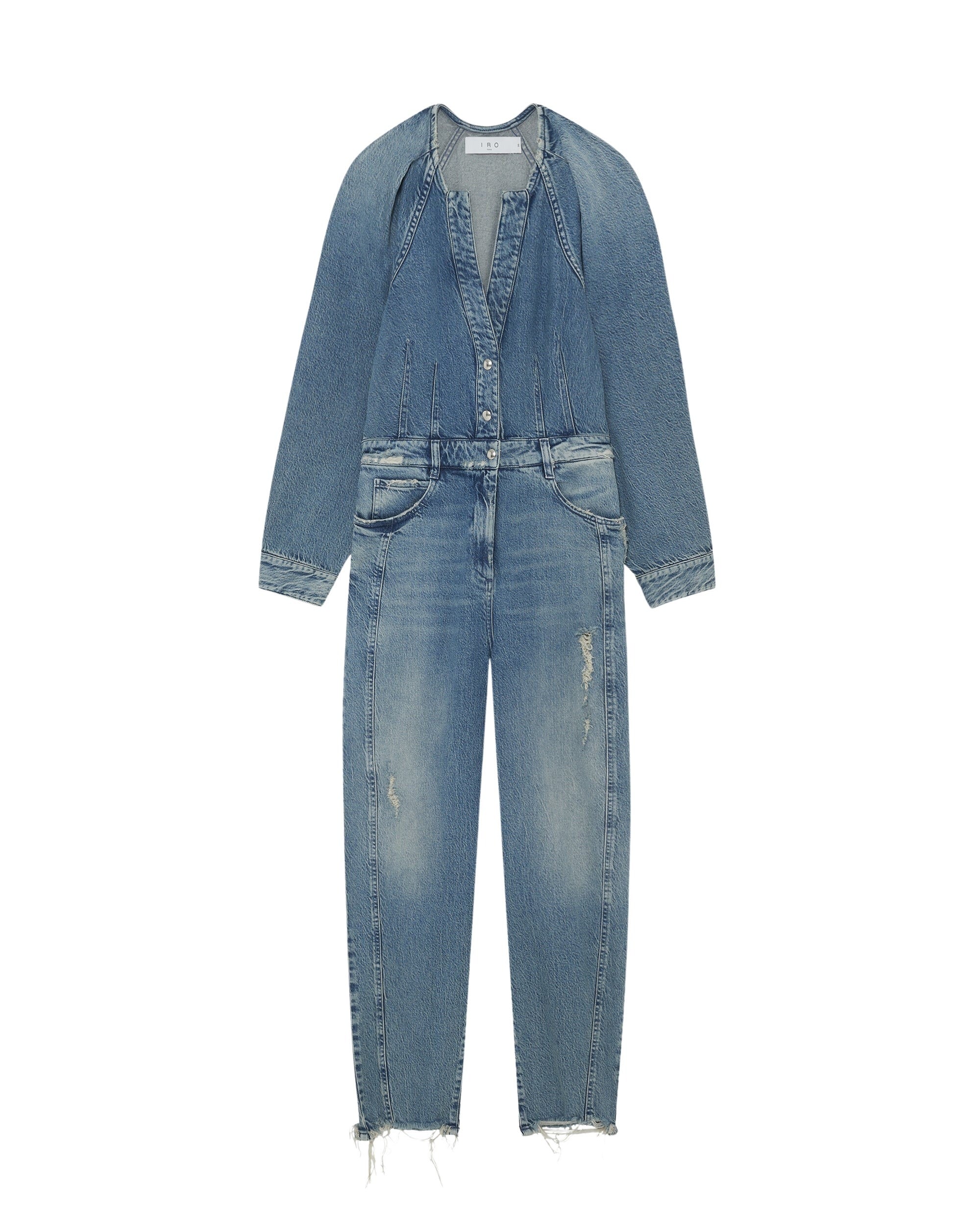 Setia jumpsuit - Mid Blue Destroy