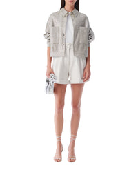 Canva shorts - Beige & Natural White