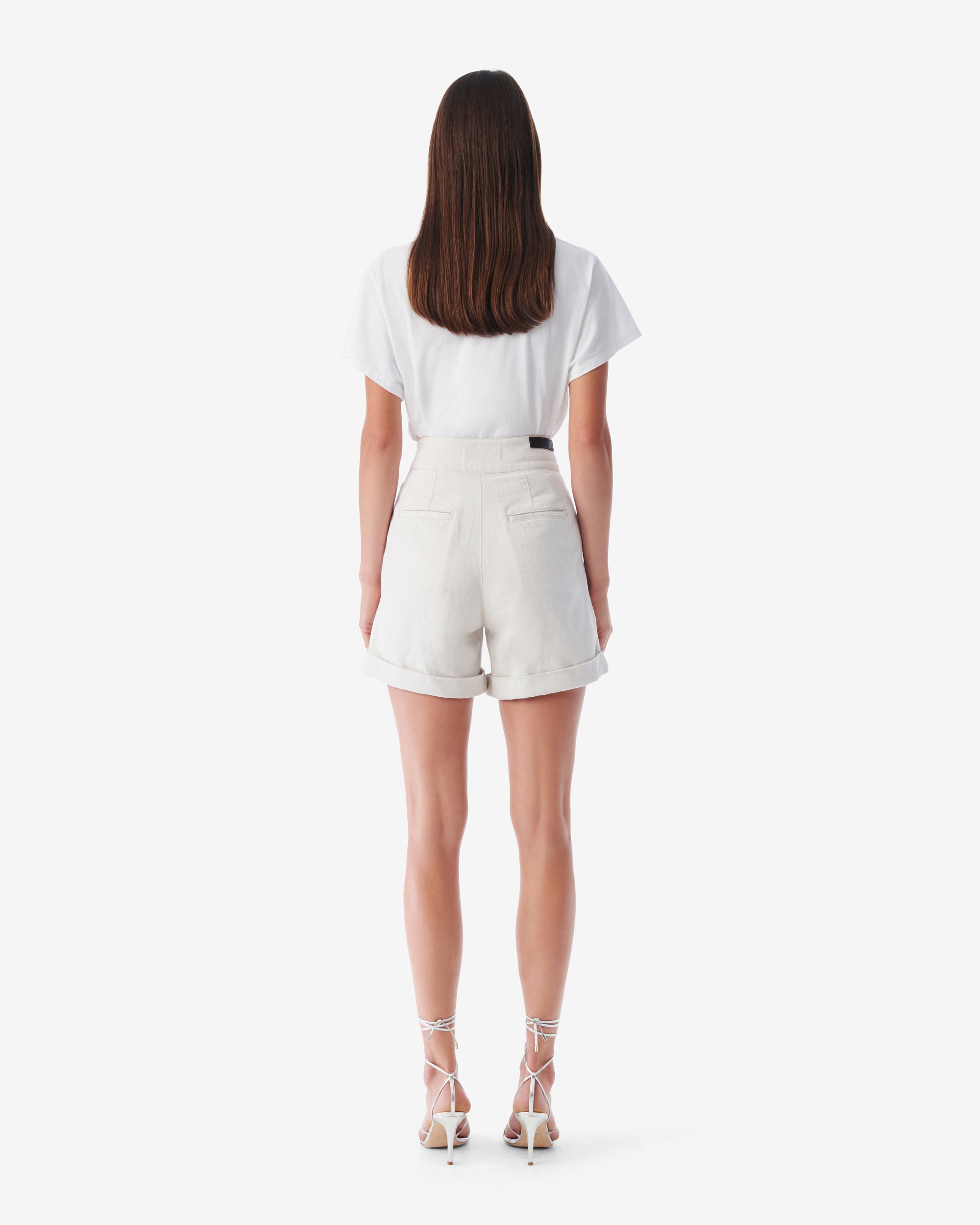 Canva shorts - Beige & Natural White
