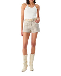 Linen Dilana shorts - Mixed Beige