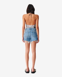 Japa shorts in denim - Country Mid Blue