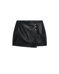 Remzy leather shorts - Black