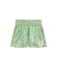 Sultan leather shorts - Metallic Green