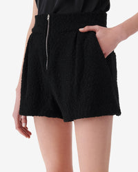 Teddi high waist shorts - Black