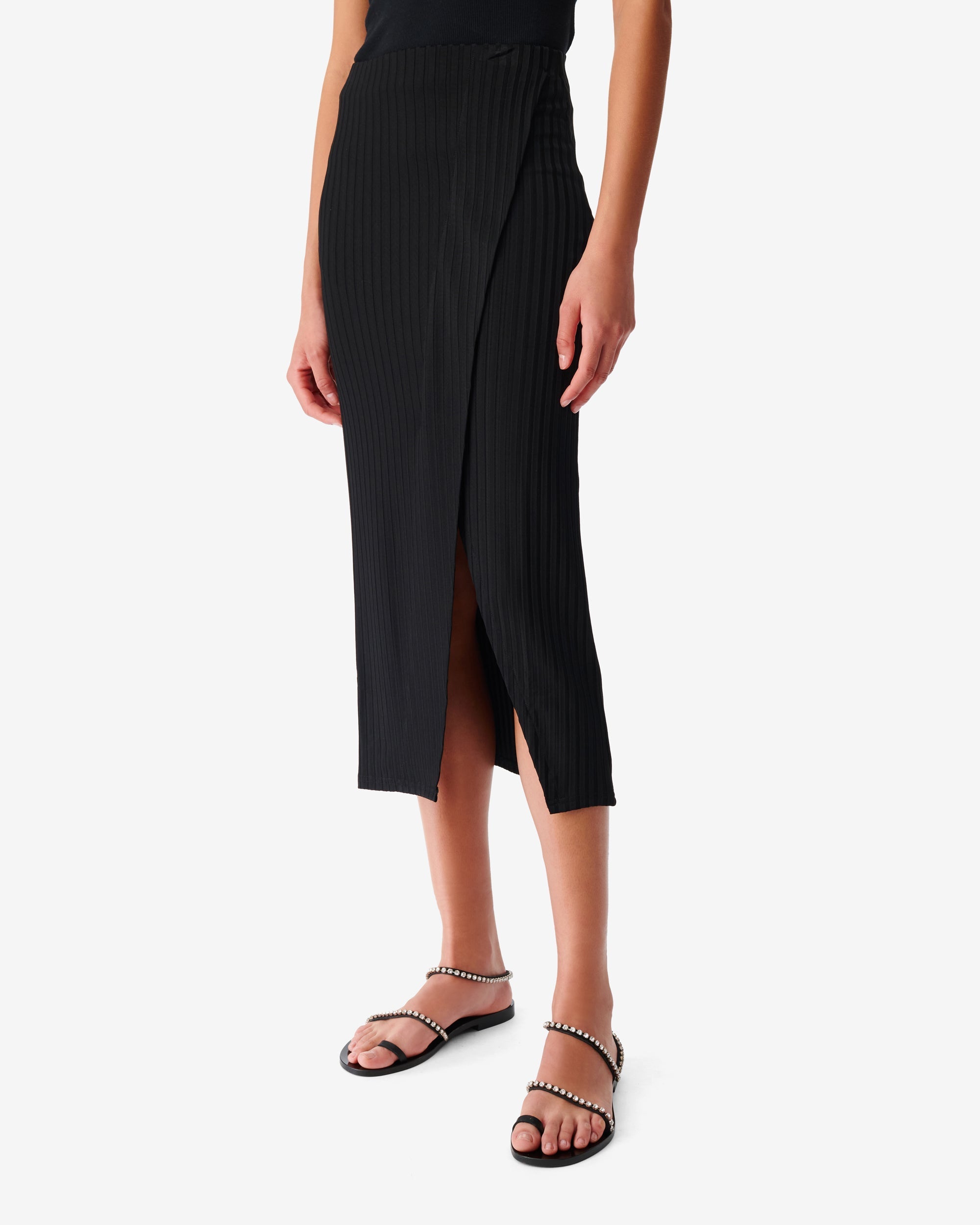 Bilaga midi skirt - Black