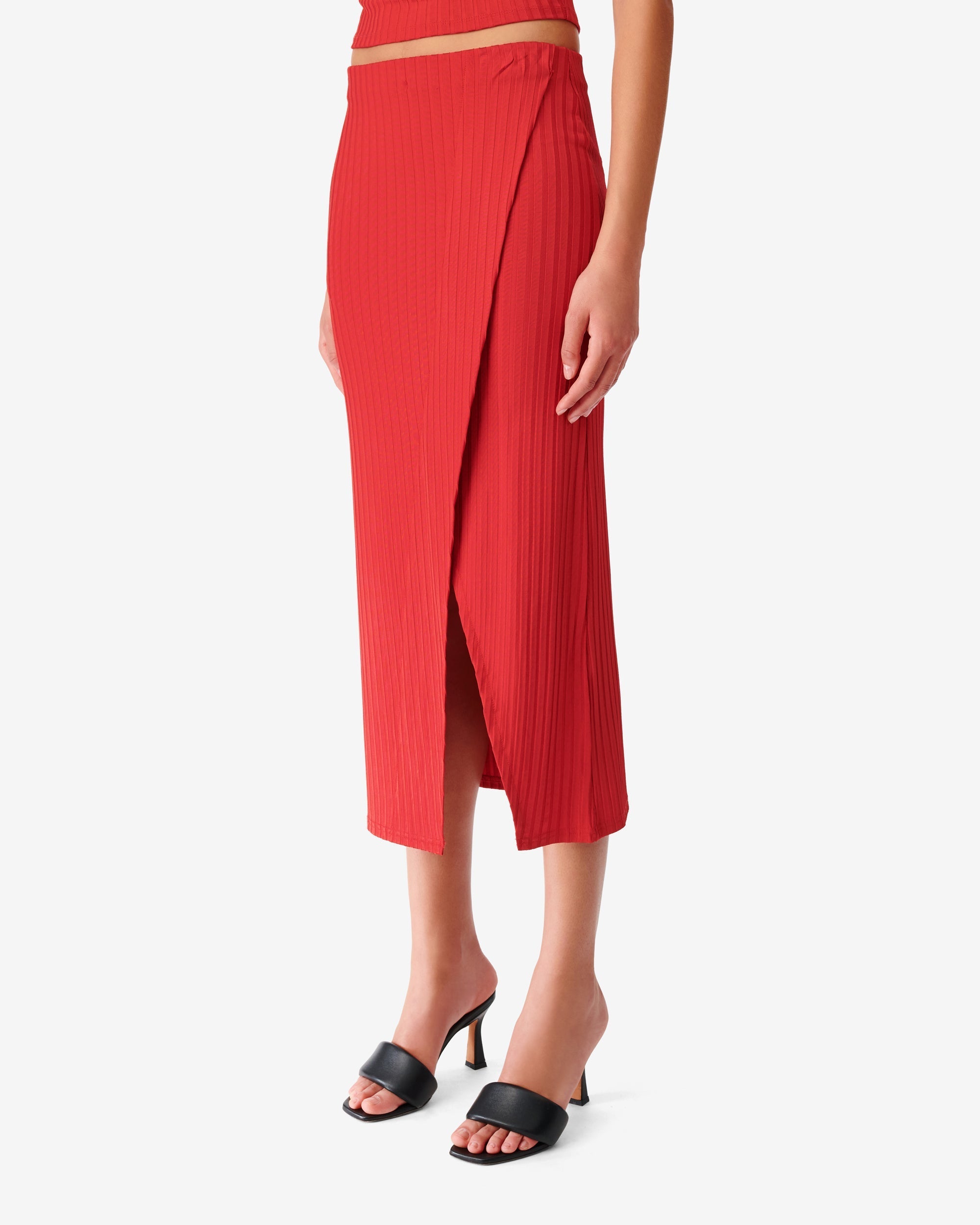 Bilaga midi skirt - Cardinal Red
