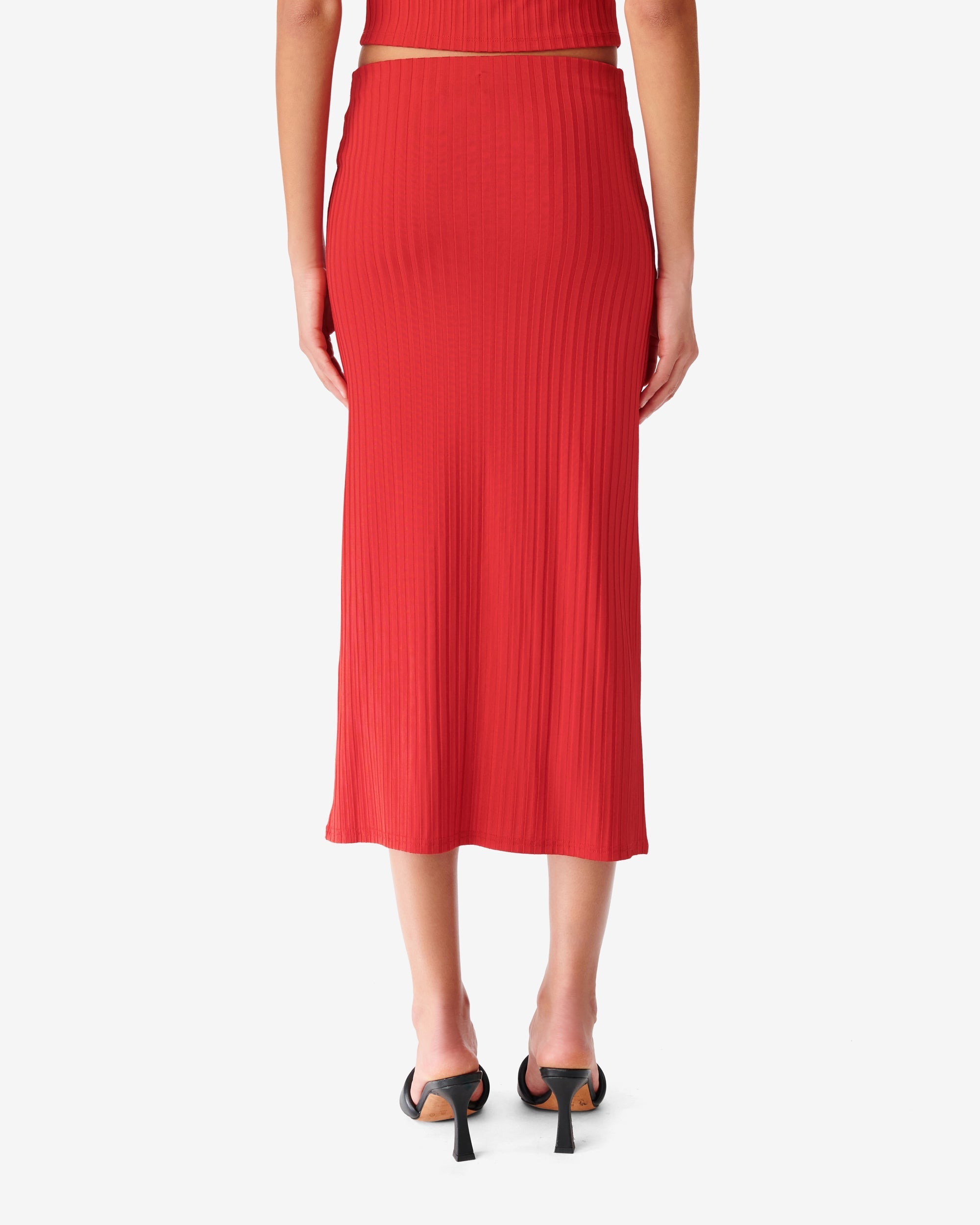Bilaga midi skirt - Cardinal Red