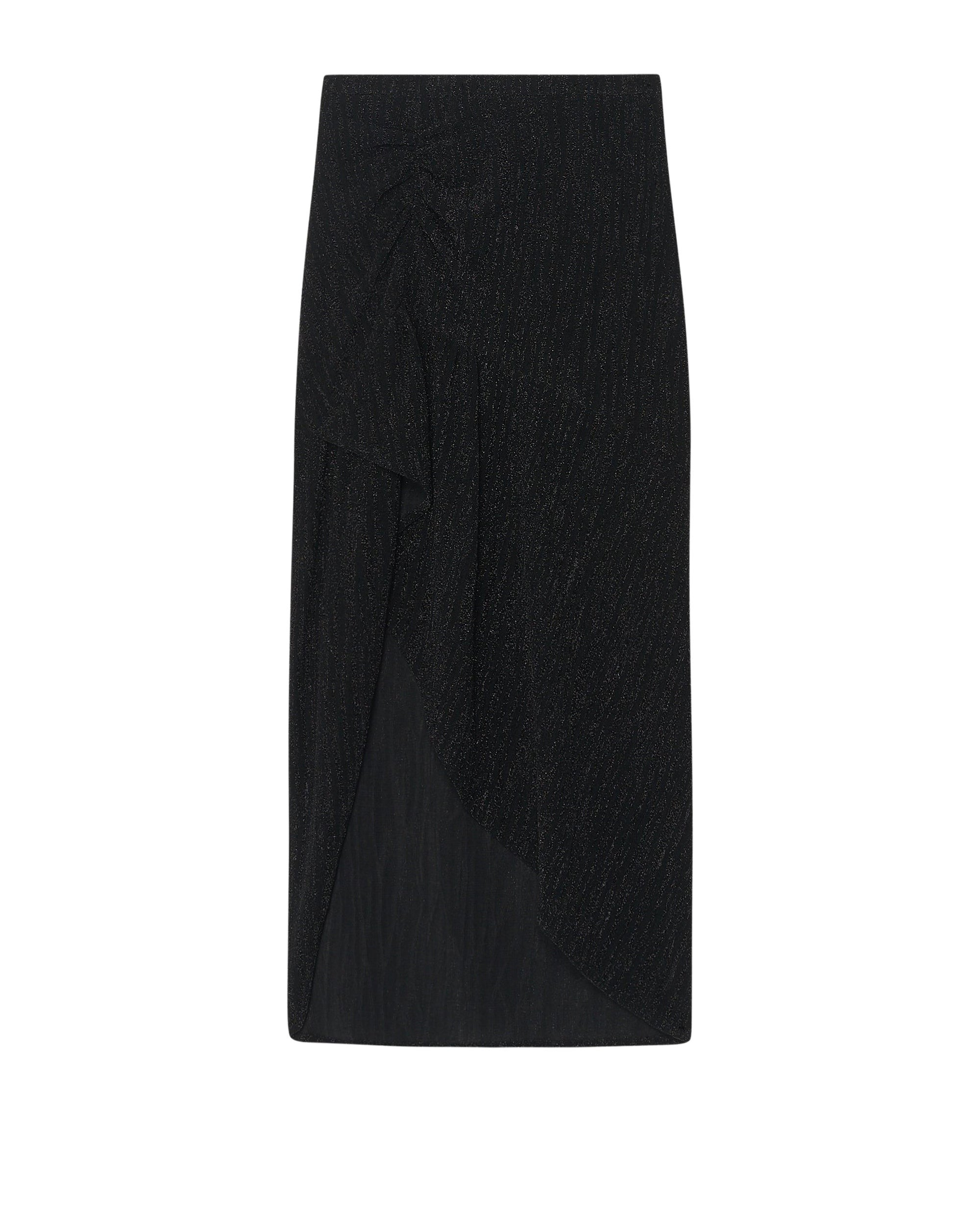 Cinder maxi skirt - Black Metallic