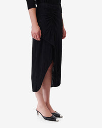 Cinder maxi skirt - Black Metallic