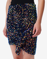 Short skirt Dasia - Shiny Blue