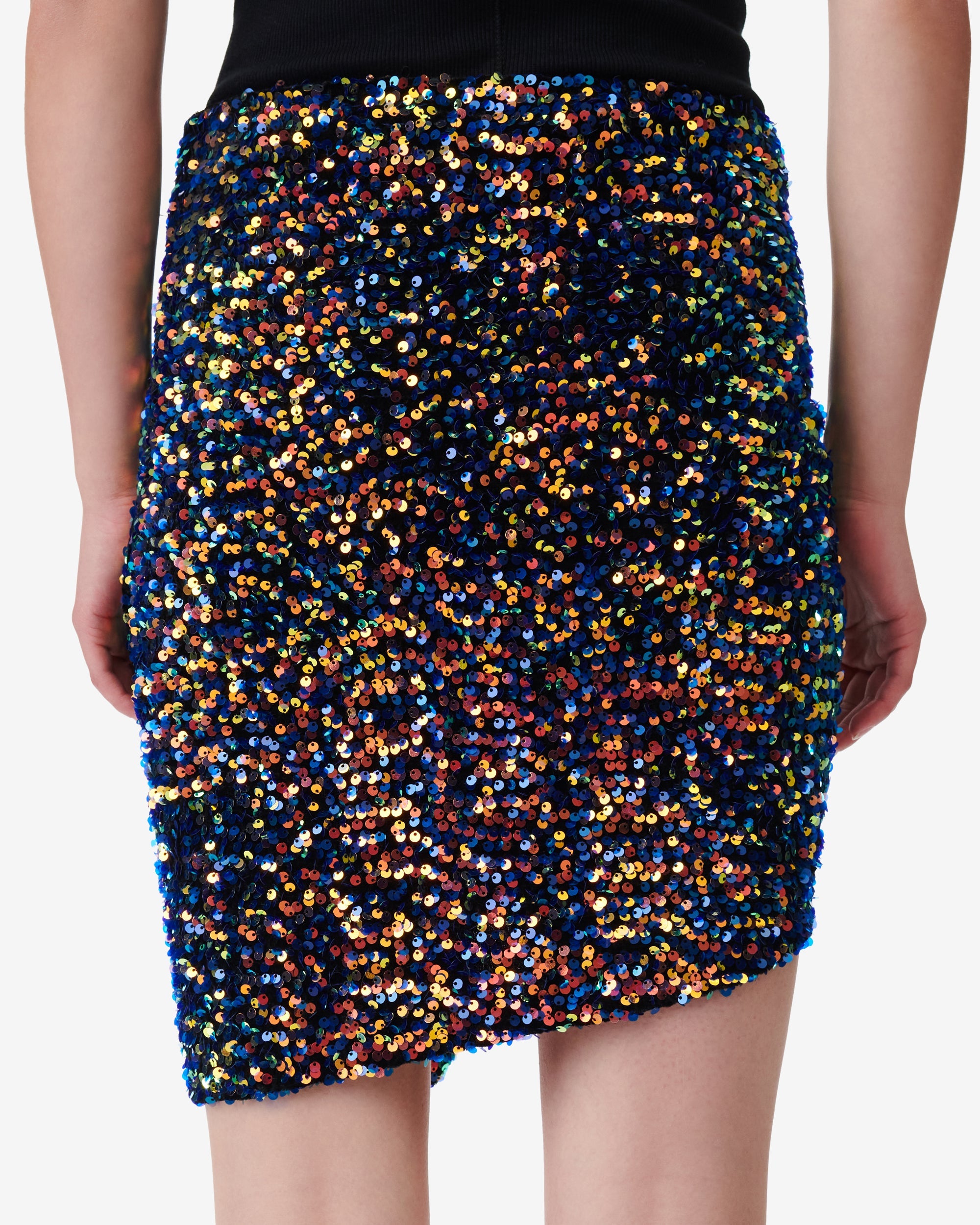 Short skirt Dasia - Shiny Blue