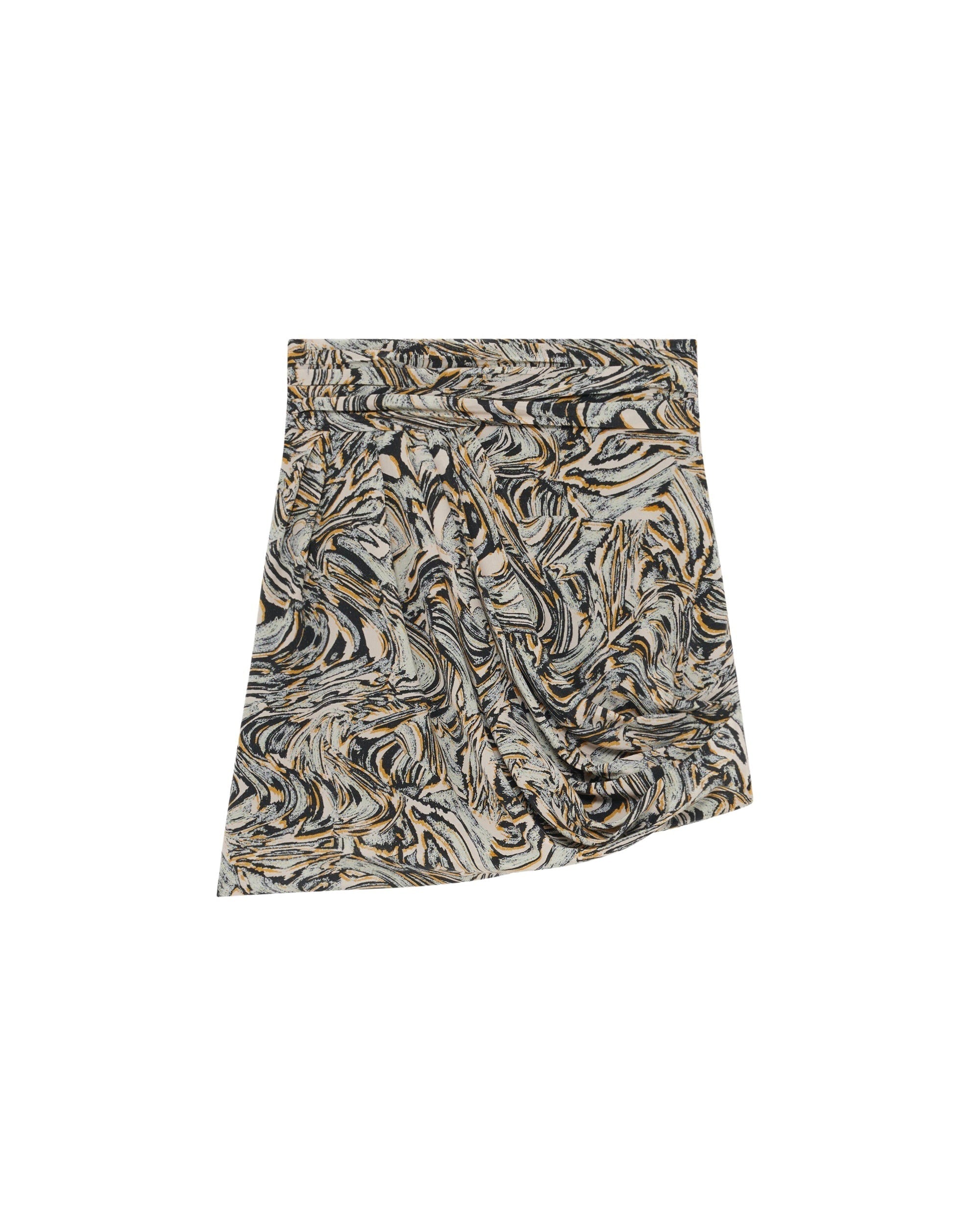 Fazzia skirt in silk - Beige Multico