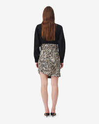 Fazzia skirt in silk - Beige Multico